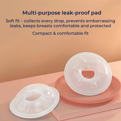 MamaGuard | Breastfeeding Leak Pads – Silicone Adhesion – Thin Reusable – Discreet Leak Protection – Washable Comfort For Nursing Mums