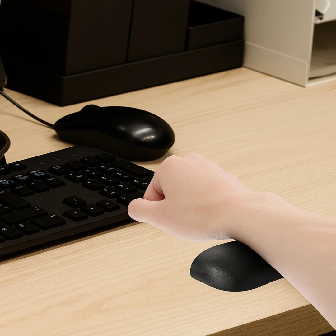 WristEase | Mouse Wrist Rest – Ergonomic Pressure-Relief – Soft Non-Slip Silicone Cushion – Comfort & Pain Relief for Office & Gaming