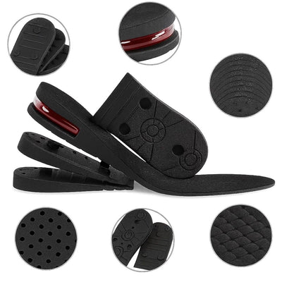 Heelsure | Heel Lift Insoles – Adjustable Height Boost – Breathable Cushioned Gel – Discreet Comfort for Work, Sport or Daily Wear