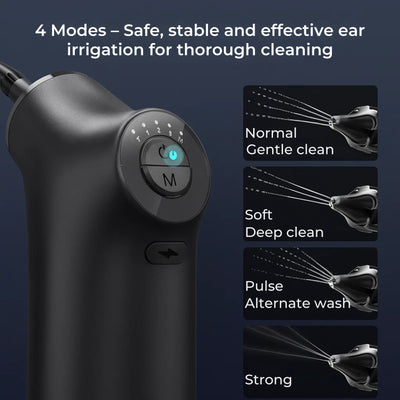 AquaCleanse | Electric Ear Wax Remover – Adjustable Water Jet – Silicone Tip – Warm Irrigation for Families