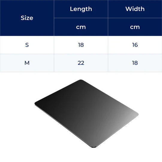 AlumaGrip | Aluminium Mouse Pad – Precision Glide – Rigid Aluminium – Non-Slip Stability – Durable Easy-Clean Surface – Work & Gaming Use