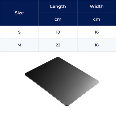 AlumaGrip | Aluminium Mouse Pad – Precision Glide – Rigid Aluminium – Non-Slip Stability – Durable Easy-Clean Surface – Work & Gaming Use