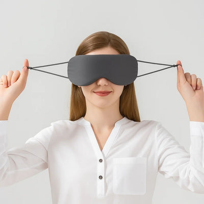 SleepFlex | Sleep Eye Mask – Dual-Temperature Warm and Cool Sides – Full-Coverage Blackout Design – For Travellers and Light-Sensitive Sleepers