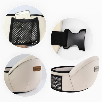 SureCarry | Ergonomic Hip‑Seat Carrier – Even Weight Distribution – Tear‑Resistant Nylon – Hands‑Free Support for Travelling Parents