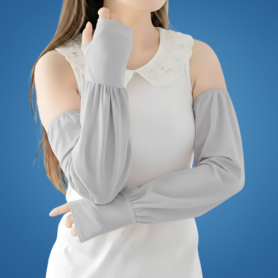 ShadeGuard | UV Arm Sleeves – Cooling Sun Protection – Breathable Anti-Slip Grip – Keeps Arms Cool Dry Comfortable – For Cycling Running