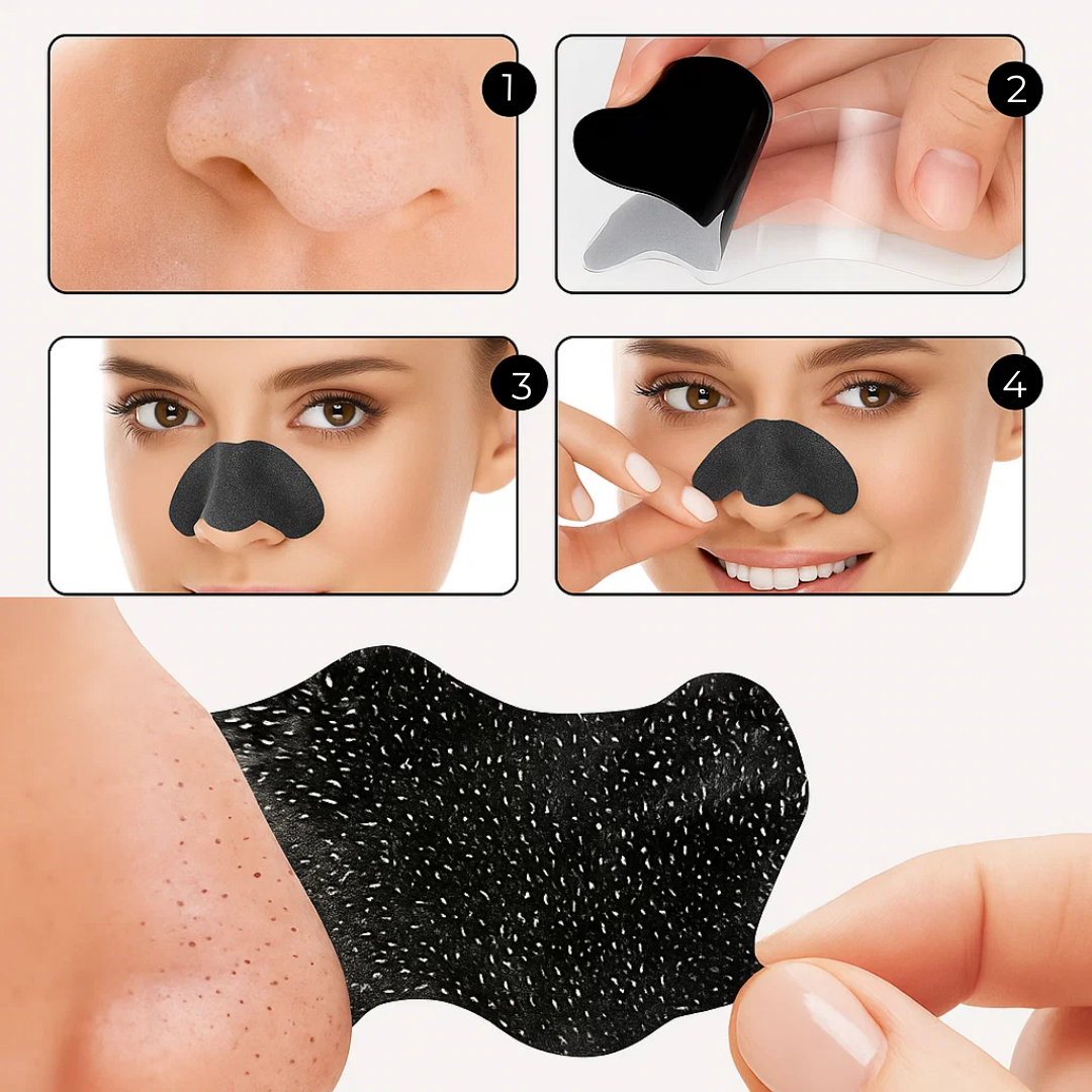 ClearMagnet | Nose Pore Strips – Rapid Blackhead Removal – Strong Self-adhesive Peel-off – Gentle Deep Clean for Clear Skin at Home
