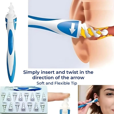 ClearEar | Silicone Earwax Remover – Safe – Non-Invasive – Flexible For Ear Hygiene – Hearing Comfort – Clarity & Itch Relief