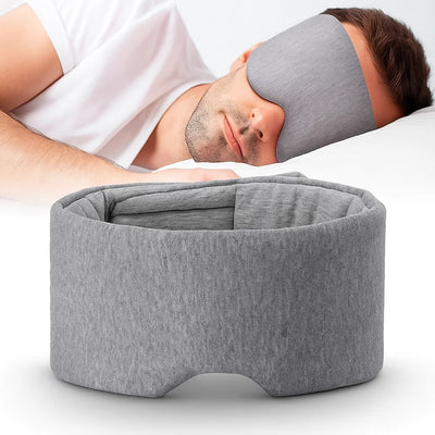 Sleepright | Blackout Sleep Mask – Total Light Blocking – Soft Cotton Comfort – Breathable Fit – Blocks All Light for Travel, Naps & Deep Sleep