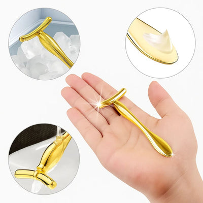 LiftGlow | Face & Eye Massager Tool – Lifts Skin & Reduces Puffiness – Hygienic Scoop-End Design – Portable Daily Anti-Ageing Skincare