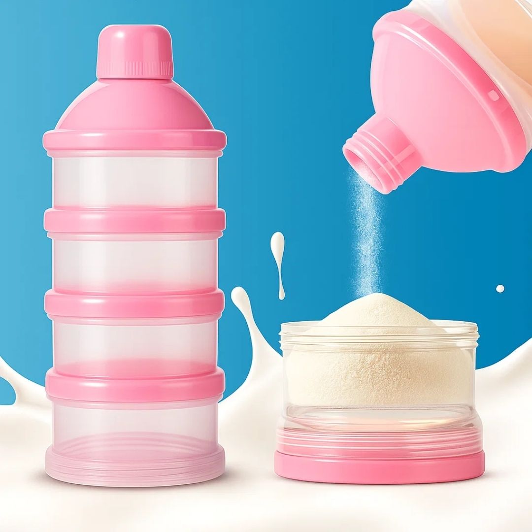 FreshStack | Milk Powder Dispenser – Spill-Proof – Airtight & Stackable – Hygienic Storage – Travel Ready – Quick Night-Feed Solution