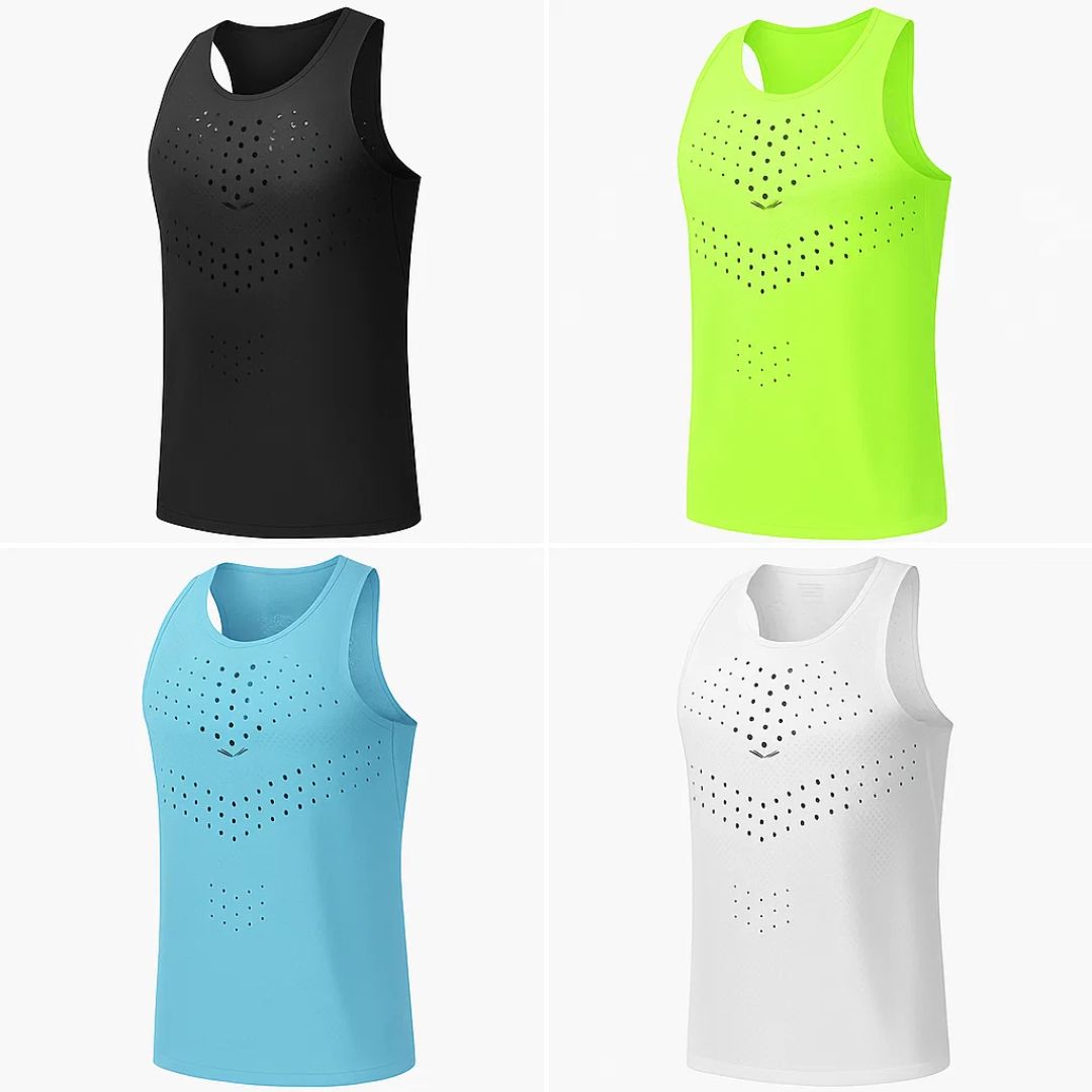 AirFlex | Gym Tank Top – Breathable Ventilated Fabric – Sleeveless Stretch Fit – Men’s Fitness Training & Workout Performance Vest