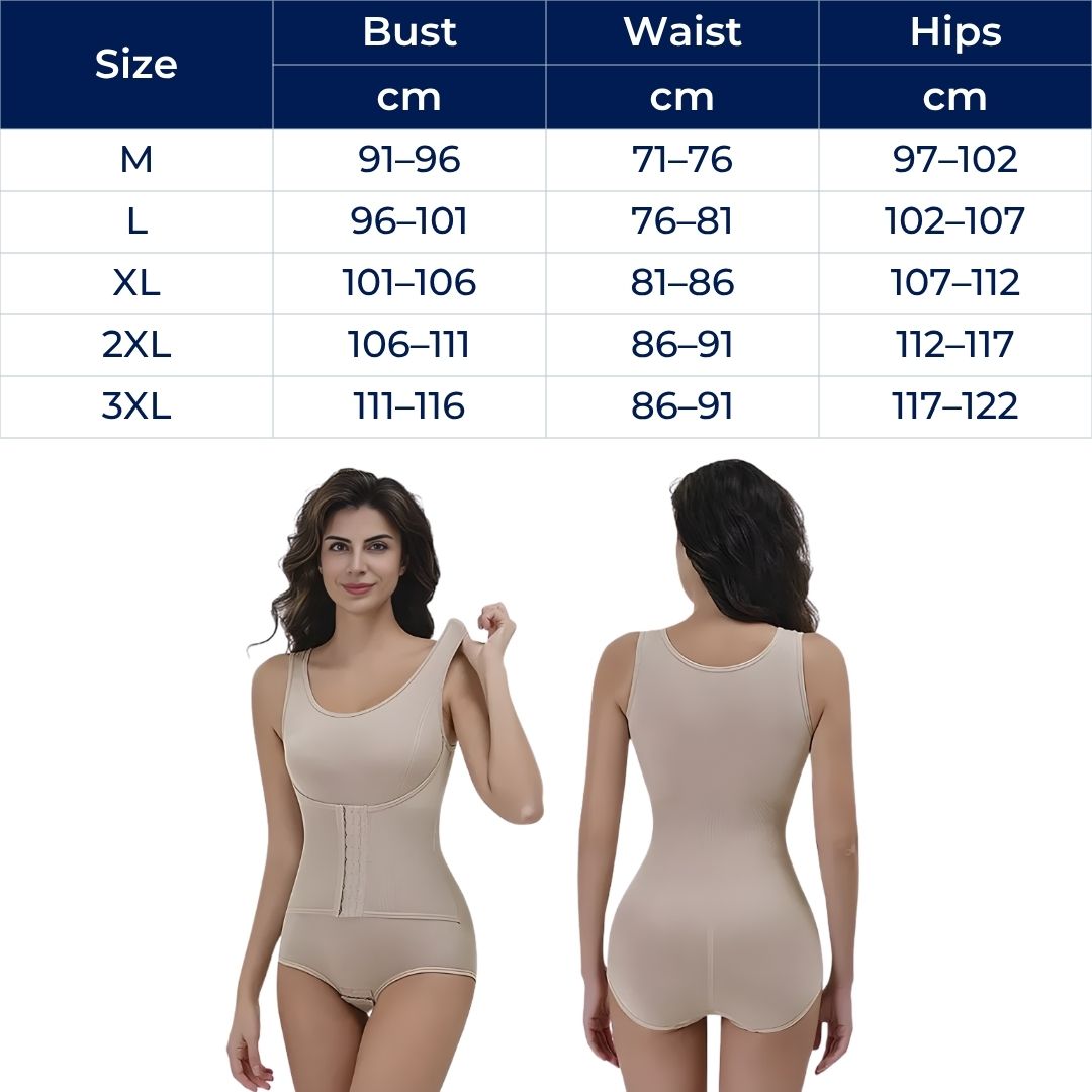 SculptEase | Tummy Control Bodysuit – Waist Trainer Shapewear – Seamless Breathable Fabric – Smooths Curves, Flattens Tummy & Boosts Confidence