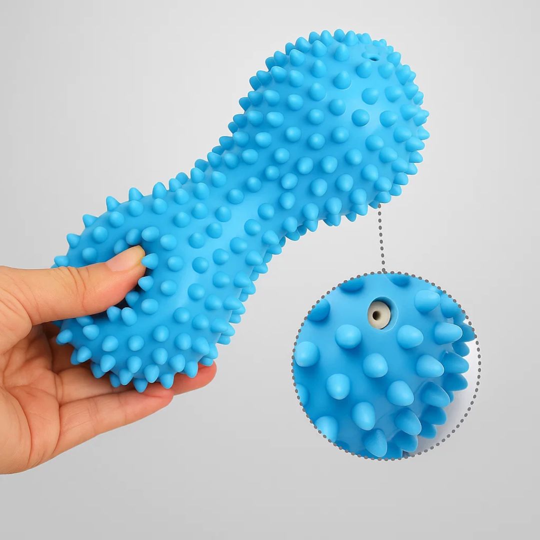 FlexiRelief | Peanut Massage Roller – Deep Tissue Muscle Relief – Firm Spiky Dual-Ball Design – Faster Recovery for Active Lifestyle