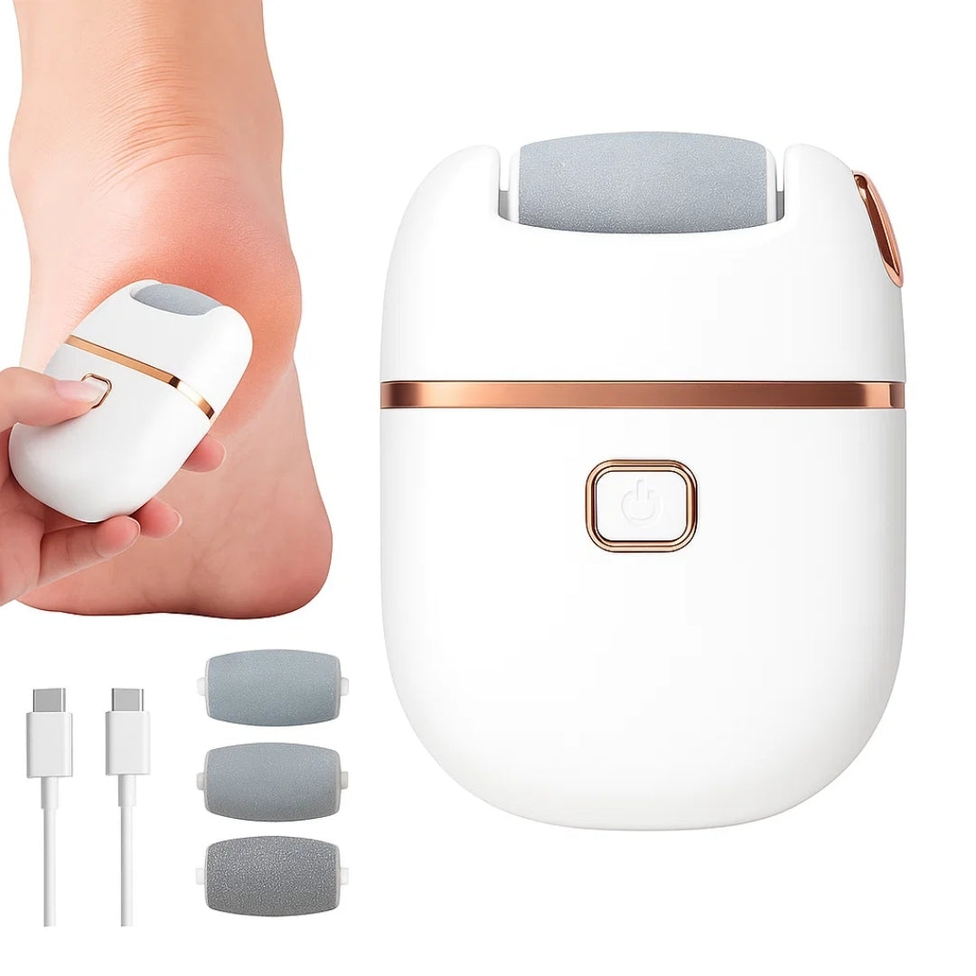 SoleSmooth | Electric Foot File – Callus Remover – Rechargeable Cordless – Heals Cracked Heels – Restores Soft, Smooth Feet at Home
