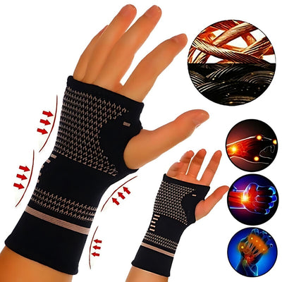 FlexiSupport Wrist Hand Brace for Daily Support and Pain Relief - Breathable fabric | Ideal for Injuries - Chronic Conditions and Post-Surgery Recovery