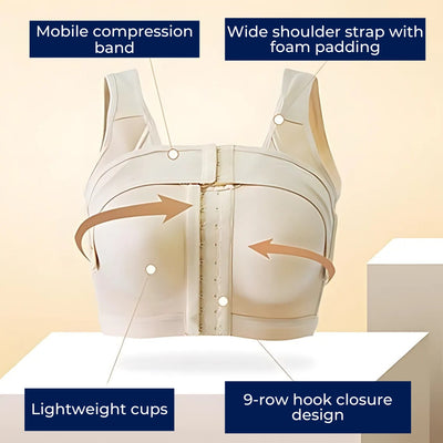 HealShape | Postoperative Breast Support Bra – Implant Stabilizer for Pain Relief, Swelling Reduction, and Stability