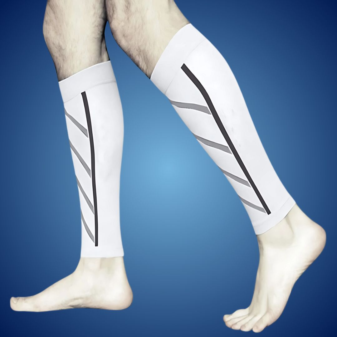 CalfComfort Compression Sleeves | for Pain Relief - Enhanced Circulation during Workouts and Travel