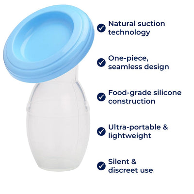 Silkie | Silicone Manual Breast Pump – Natural Suction – One‑Piece Design – Portable Comfort for Mums