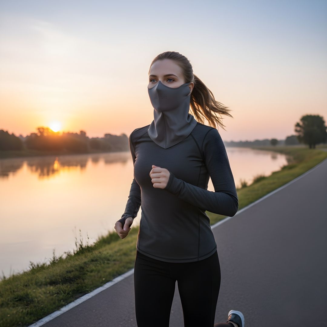 SolarGuard | Sun Protection Face Mask – Cooling & Breathable – Moisture-Wicking Fabric – Outdoor Use – Prevents Sunburn & Skin Damage