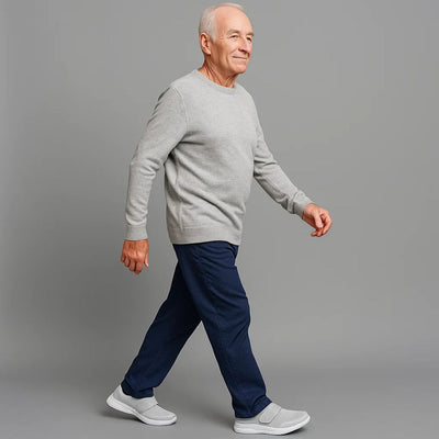 EaseStride | Orthopedic Shoes for Swollen Feet – Adjustable Velcro Straps – Breathable Cushioned Insole – Ideal for Elderly Comfort