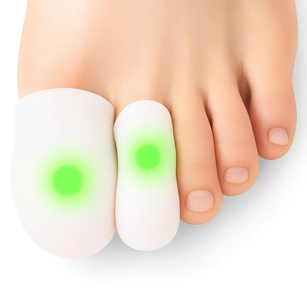 CornCushion | Silicone Toe and Finger Caps – Corn Relief – Soft Silicone Cushioning – Prevents Friction