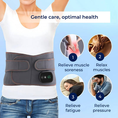 ThermaRelief Heated Belt for Back Pain | Red Light Therapy - Adjustable Belt - Relieves Back Pain - Relieves Muscle Tension - Improves Circulation