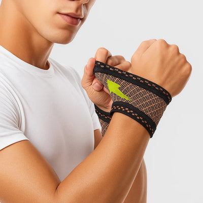 JointGuard | Wrist Support Brace – Copper‑Infused Compression for Wrist Pain Relief – Breathable Low‑Profile Sleeve for Everyday & Sports