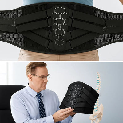BackSure | Lower Back Brace – Ultra-Breathable Lumbar Support Belt – Lightweight Stabilising Wrap for Pain Relief & Posture Support