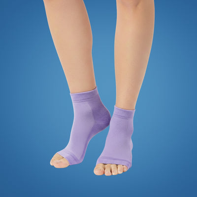 HeelEase | Gel Heel Repair Socks – Moisturising Gel Lining – Cushioned Open-Toe – Softens Cracked Heels Overnight – For Foot Relief Comfort