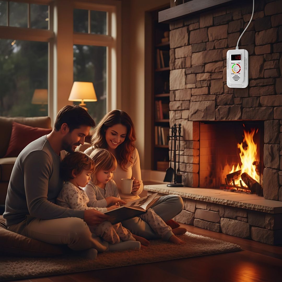 SafeSense | Carbon Monoxide Detector – Digital Display – 85dB Loud Alarm – Home Safety Device – Early Warning Protection for Family