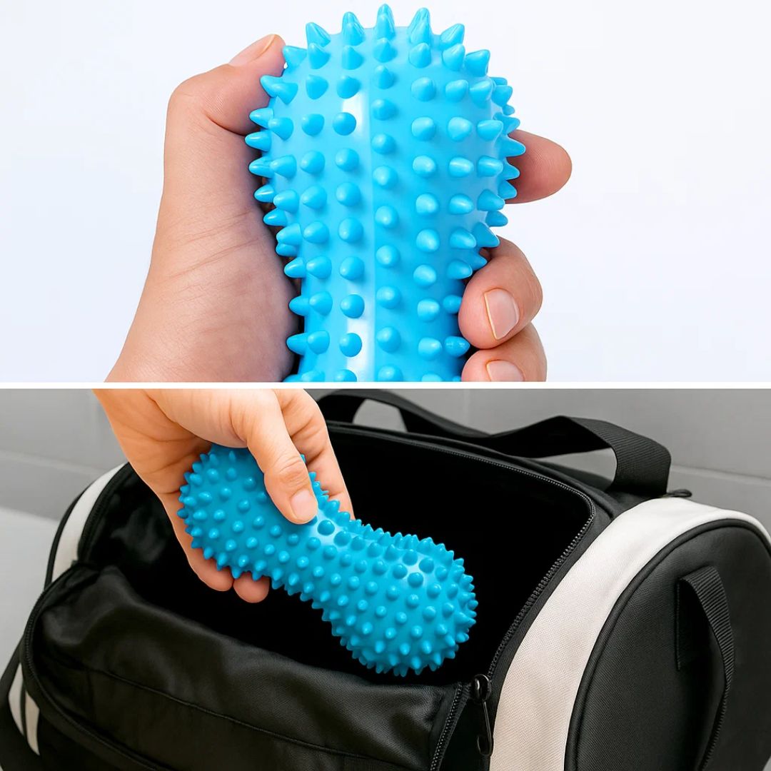 FlexiRelief | Peanut Massage Roller – Deep Tissue Muscle Relief – Firm Spiky Dual-Ball Design – Faster Recovery for Active Lifestyle