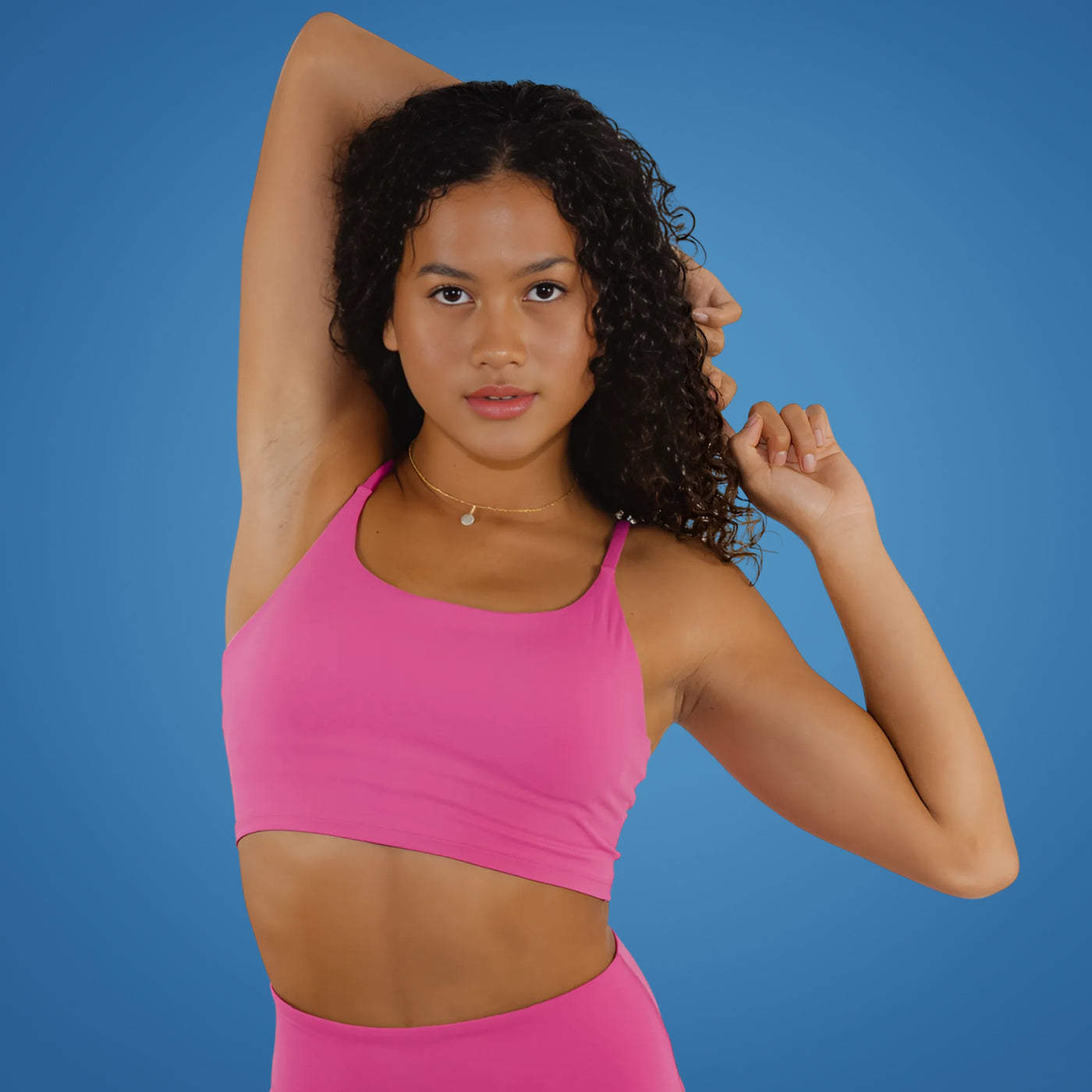 FlexaFit | Yoga Crop Top – Built‑in Bust Support – Breathable Quick‑Dry Fabric – Two‑Layer Comfort – Gym & Active Women