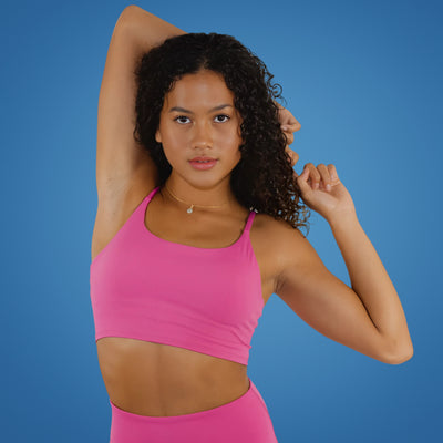 FlexaFit | Yoga Crop Top – Built‑in Bust Support – Breathable Quick‑Dry Fabric – Two‑Layer Comfort – Gym & Active Women