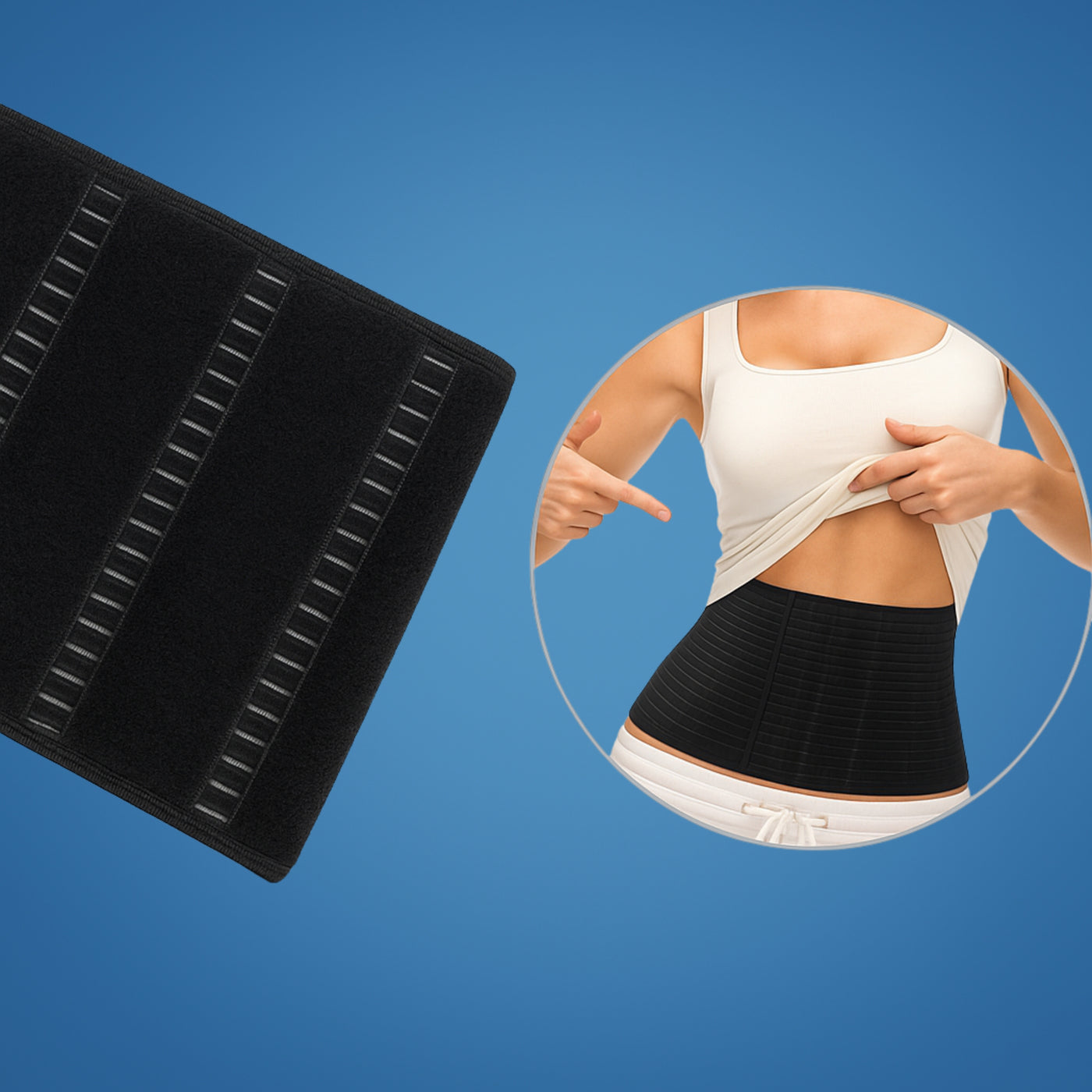 CoreRelief | Umbilical Hernia Belt – Adjustable Pad Support – Breathable Compression – Discreet Pain Relief for Daily Wear