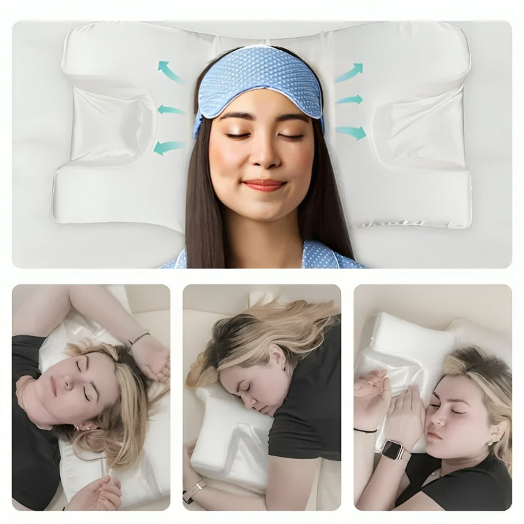 SkinRest | Memory Foam Beauty Pillow – Anti-Wrinkle Support – Breathable Cooling Comfort – Rejuvenated Skin & Pain-Free Sleep Nightly