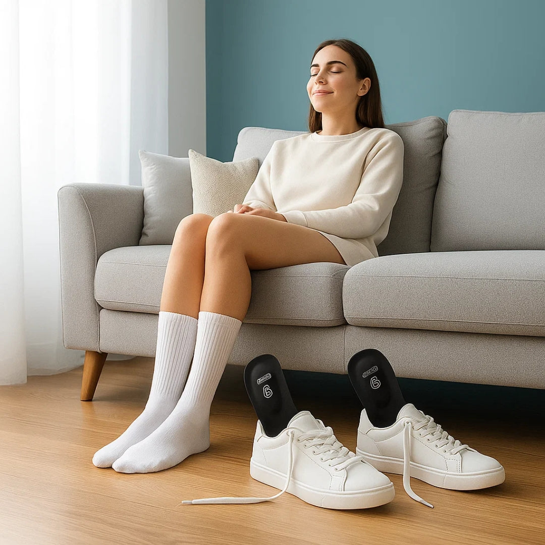 StrideSupport | Arch Support Orthopaedic Insoles – Pain Relief – Leather Breathable – Comfort & Alignment for All-Day Standing & Walking