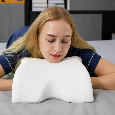 AlignRest | Orthopaedic Neck Support Pillow – Spine Relief & Posture Alignment – Contour Memory Foam – Pain-Free Deep Sleep Support