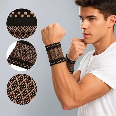 JointGuard | Wrist Support Brace – Copper‑Infused Compression for Wrist Pain Relief – Breathable Low‑Profile Sleeve for Everyday & Sports