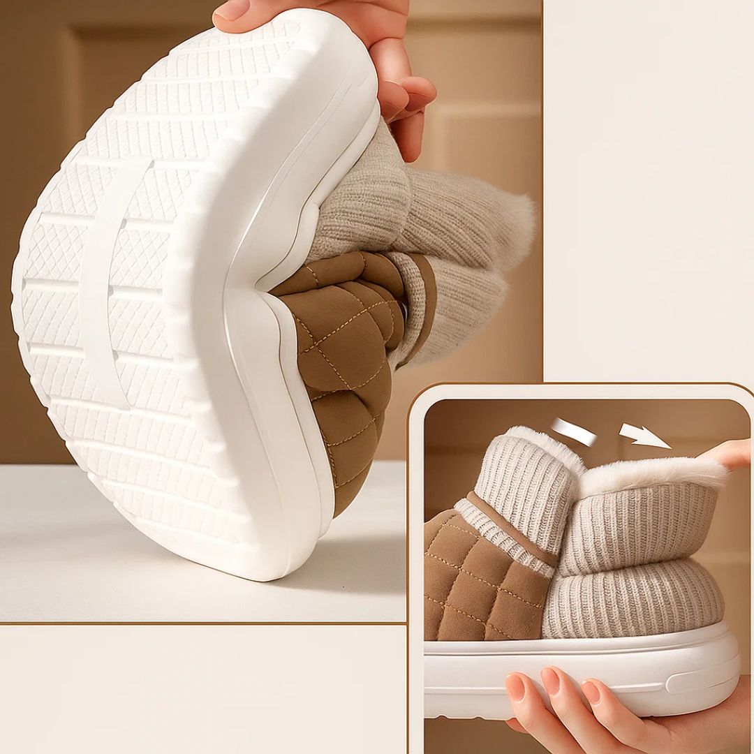 CozyStep | Plush Slipper Shoes – Non-Slip Grip – Thick Cushioned Sole – Indoor Comfort – Warm Supportive Fit for Cosy Relaxing Evenings