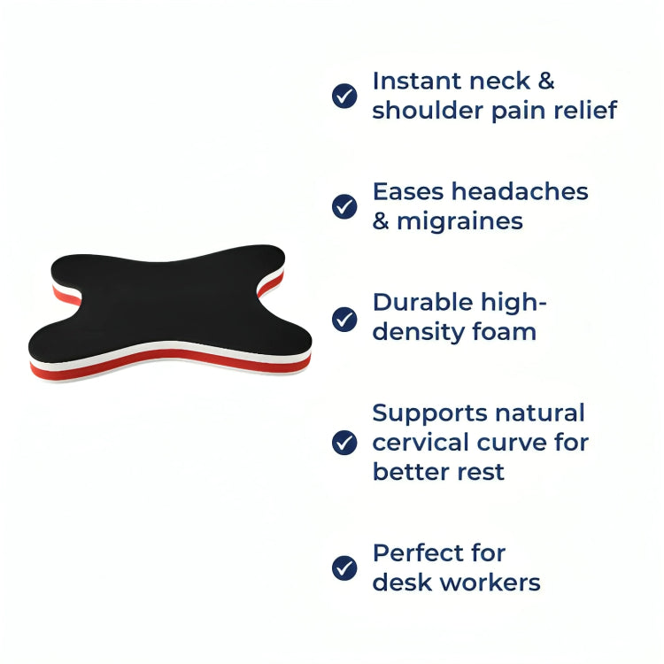 NeckEase | Cervical Traction Pillow – Instant Neck & Shoulder Relief – Compact Lightweight Anti-Slip Design – Desk Workers Travellers