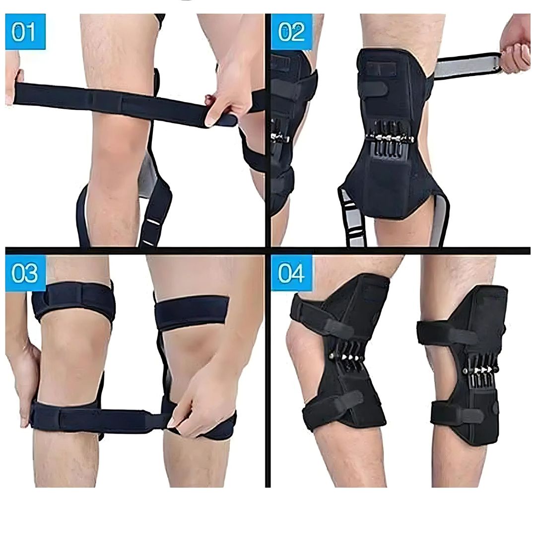 KneeGuard Pro | 1x Pair of Hinged Knee Brace Stabilizers for Pain Relief | Adjustable Support for Knee Injuries Arthritis and Post-Surgery Recovery