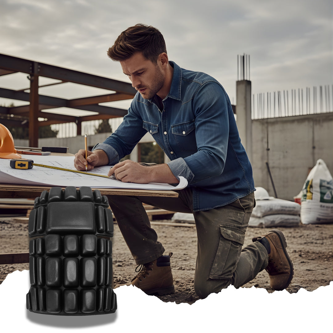 TradeKnee | Work Knee Pads – Foam-Cushion Comfort – Slim-Profile Insert – Alleviates Pressure & Improves Mobility for Tradesmen on the Job