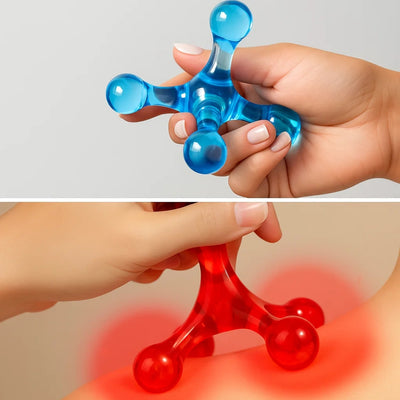 MuscleEase | Trigger Point Massage Ball – Deep Tissue Pain Relief – Compact Handheld – Relieves Knots & Tension in Back, Neck, Legs