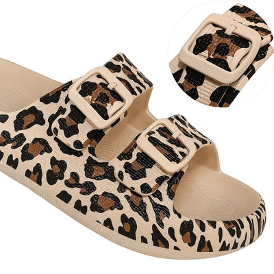 SoleEase | Women's Double Buckle Sandals – Adjustable Fit – Cushioned Footbed – Ideal for Beach & Casual Wear