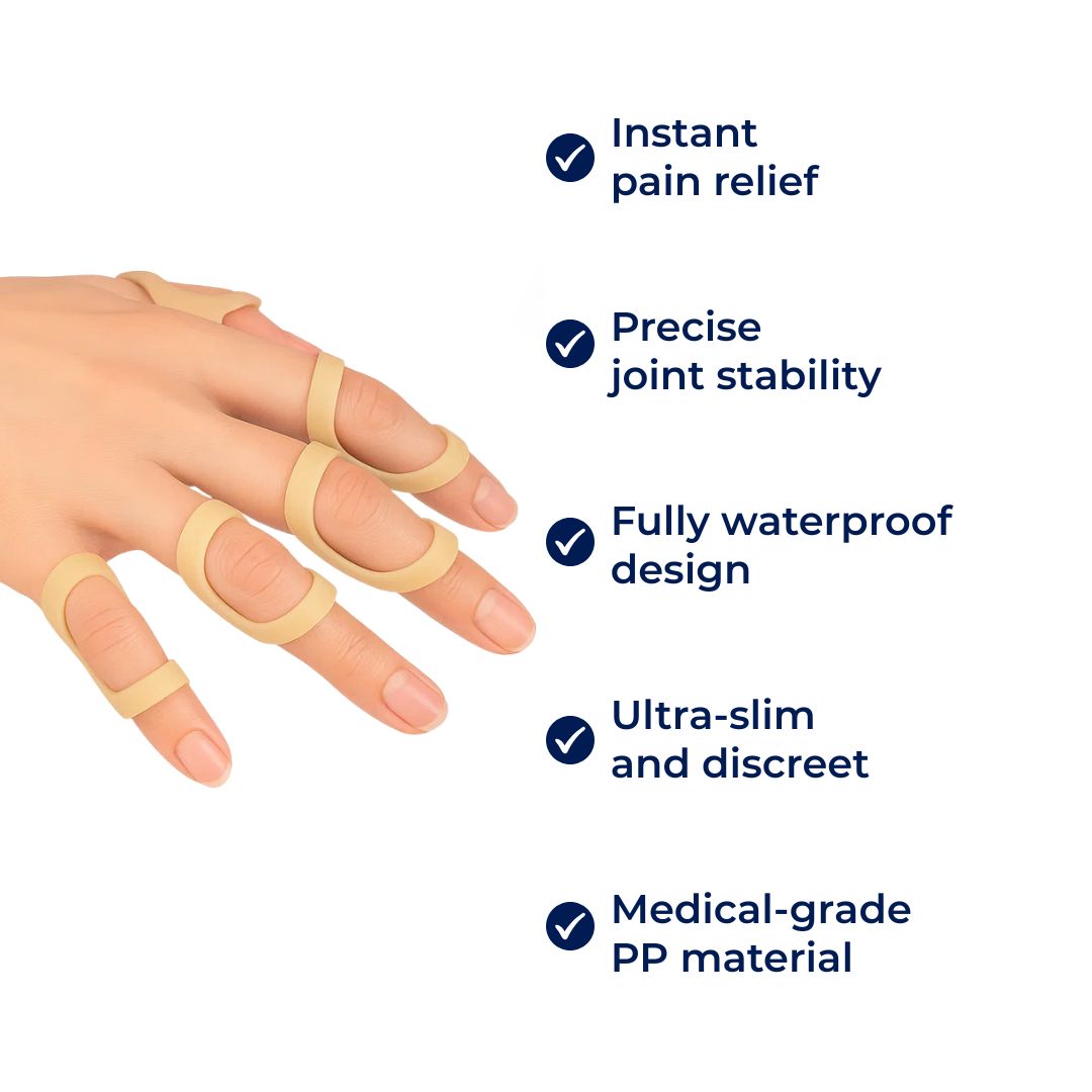 Steadygrip | Trigger Finger Splint Oval-8 Ring Splint – Pain-Relief Stability – Waterproof Plastic – Daily Wear for Finger Strain