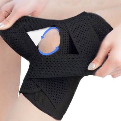 FlexGuard Knee Pads | with Support Compression Springs and Tension Strap - for Stability - Pain Relief and Protection