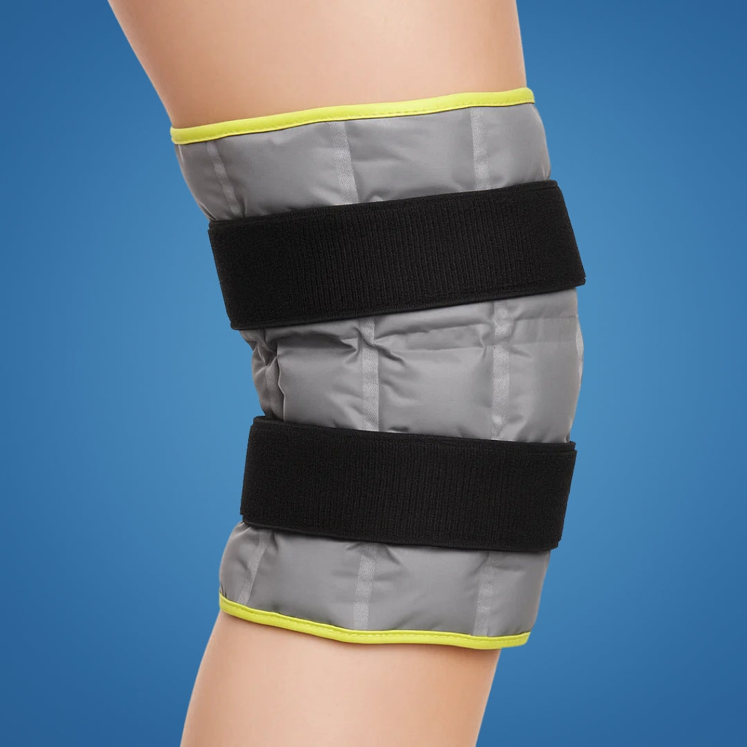 CryoRelief | Knee Ice Pack Wrap – Cold Therapy – Flexible Gel Bead Wrap – Reduces Swelling – Relieves Pain – Speeds Injury Recovery