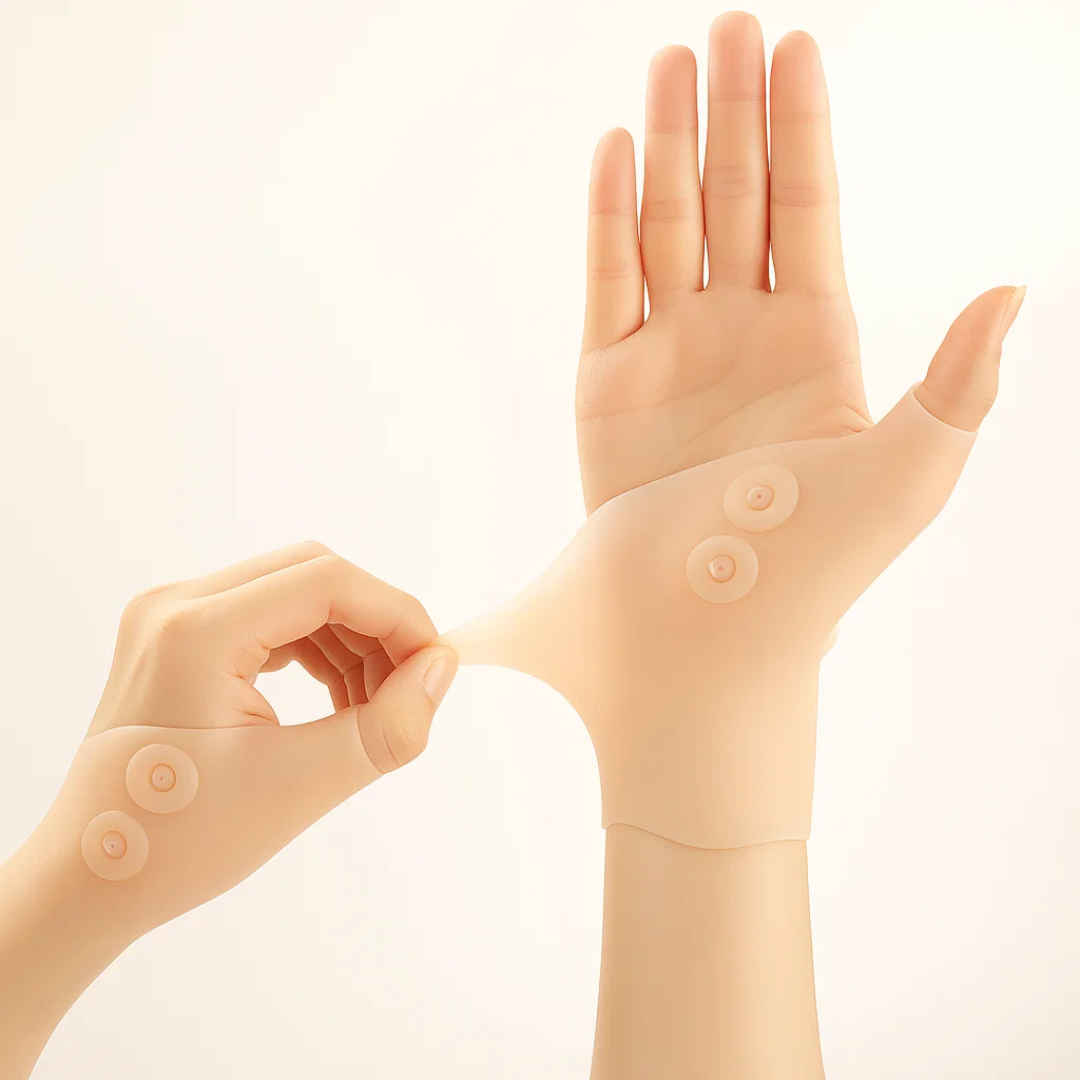 TheraMag | Magnetic Wrist Support Glove – Pain Relief + Compression – Non-Slip Silicone – Arthritis & Joint Support for Everyday Comfort