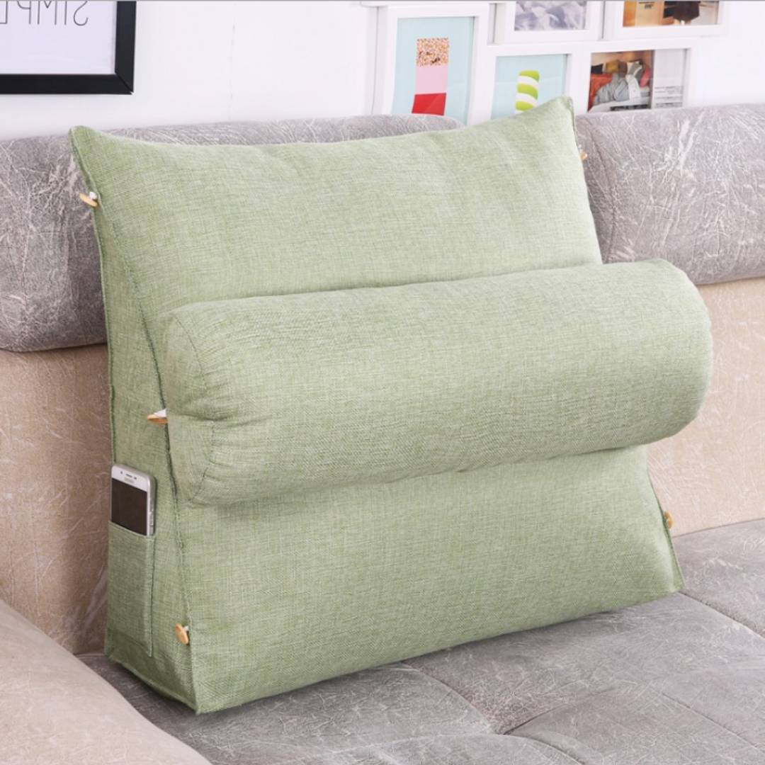 LoungeEase | Backrest Pillow for Reading and TV - Lumbar Support Adjustable Bed Pillow - Comfort Posture - Versatile Use Pillow