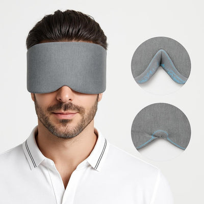 Sleepright | Blackout Sleep Mask – Total Light Blocking – Soft Cotton Comfort – Breathable Fit – Blocks All Light for Travel, Naps & Deep Sleep